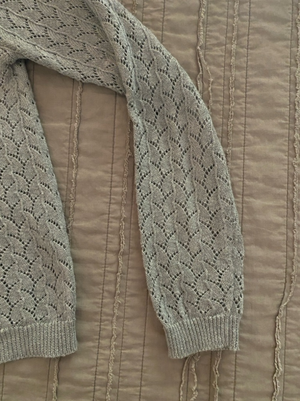 GAP - Light Gray Knit Button Cardigan - Picture 5 of 8